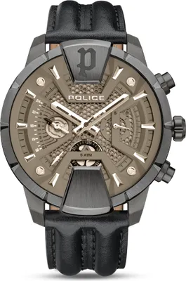 Produktbild von POLICE Herrenuhr Quarzuhr schwarz / grau onesize Herren 48 x 56 PEWJF2203709, PEWJF2203710, PEWJF2203711