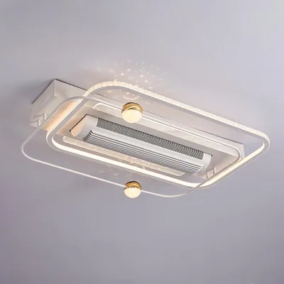 Produktbild von Deckenventilator mit LED Beleuchtung mit Fernbedienung Lichtfarbe/Helligkeit einstellbar 6 Geschwindigkeiten, timer 2 Stunden YX2024-CFX