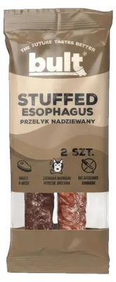 Obrázek produktu pro Bult | Krmivo pro psy – 200 g – Plněné hovězí jícny – Přírodní pamlsek pro psy – 2 kusy