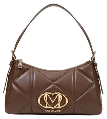 Obrázok produktu pre Kožená kabelka Love Moschino, farba hnedá, model JC4032PP1
