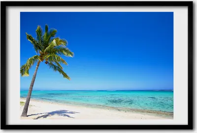 Produktbild von Bild 60x40 MDF-Rahmen, Wandkunst Tropischer Strand