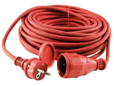 Produktbild von REV garden extension lead, 25m, 25 m, 250 V, Rot