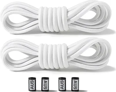 Image de INF Lacets élastiques sans nœuds - 2 paires Blanc
