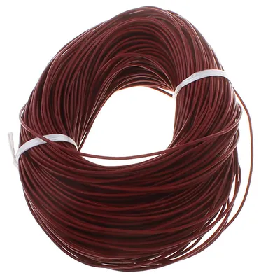 10m Lederband dunkelrot