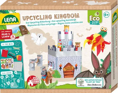 Zdjęcie produktu dla Lena Eco Upcycling Kingdom, Zestaw artystyczny dla dzieci, 6 lat(a), Wielobarwny