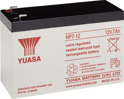 Produktbild von Yuasa NP7-12 Plombierte Bleisäure (VRLA)
