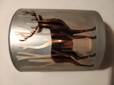 Produktbild von Sass & Belle Weihnachtliches Teelicht Glas "Hirsch"