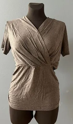 Image de Top de maternité Sosolism - idéal pour l'allaitement, gris foncé, taille M
