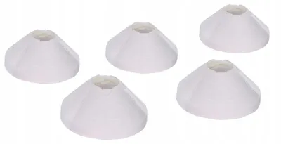 Produktbild von Yakimasport 100632 Trainingskegel Weiß Flexibel für Stöcke