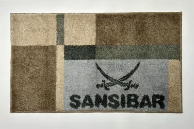 Produktbild von Sansibar Badteppich CLIFF, Hoch-Flor 20 mm Sansibar Sylt, fußbodenheizungsgeeignet, rutschhemmend beschichtet, 55x65 cm, taupe