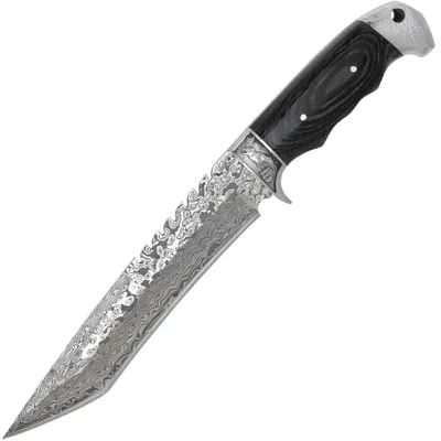 Image de Couteau Outdoor LX-41135 Noir - Lame Fixe Robuste pour Aventures en Nature KP41135, Image générée par une IA