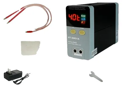 Zdjęcie produktu dla Zgrzewarka punktowa, regulowana moc, wyświetlacz LCD, HT-SW01A