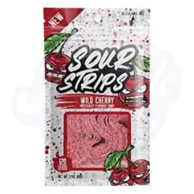 Produktbild von Sour Strips Rote Kirsche 3,38oz - 96g - (USA -Import)