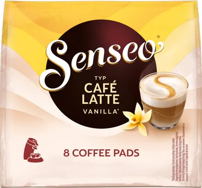 Produktbild von SENSEO Pads Typ Café Latte Vanilla Senseopads 40 Getränke Kaffeepads Softpads