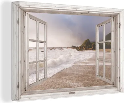 Zdjęcie produktu dla OneMillionCanvasses® - Obraz na płótnie - Fototapeta na płótnie - Widok - Plaża - Morze - 150x100cm - Fotografia na płótnie - obraz na płótnie