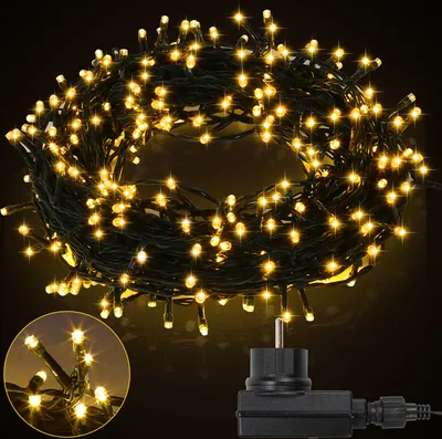 Produktbild von Yakimz 20M LED Lichterkette Weihnachtsdeko Beleuchtung IP44 Innen Party Garten 8 Modi 200LEDs Warmweiß