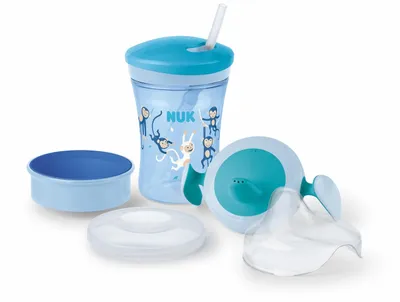 Immagine prodotto di Set di tazze NUK 3 in 1 con tazza Trainer Cup (6+ mesi), tazza Magic Cup 360° (8+ M) e biberon Action Cup (12+ M) | 23