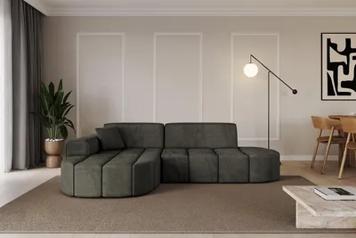 Produktbild von ALTDECOR Ecksofa in L-Form Livo-L1 - 252x173x79,5 cm Schwarz - Corner Sofa Bett Eckcouch Couch Wohnlandschaft Cauchsofa