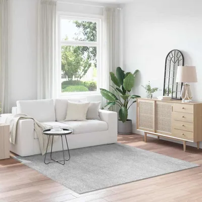 Produktbild von Anti-Rutsch Shaggy Teppich Grau 200 x 200 cm PP