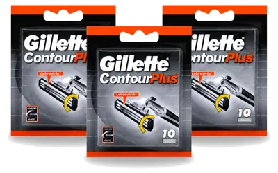 Produktbild von 3 x Gillette Contour Plus Wegwerpscheermes - Vorteilspackung - 3 Stücke
