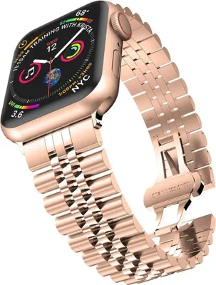 Produktbild von Strap-It Apple Watch Ultra Jubilee Stahlarmband (Roségold)