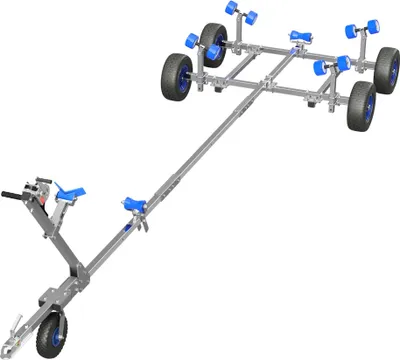 Zdjęcie produktu dla Uruchomienie wózka hand trailer zwiastun harbour przyczepa do łodzi wózek na łódź SUPROD XTR-L500R-W1-TR, Ø 420 mm