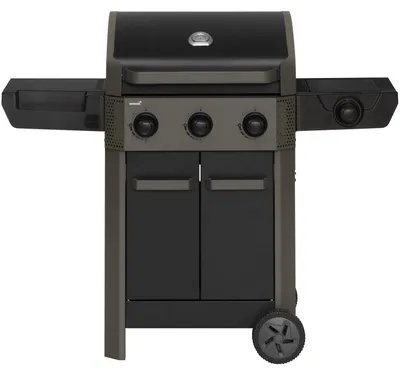 Produktbild von 3-Brenner-Gasgrill mit Seitenbrenner, 60 x 42 cm Grillfläche