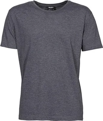Produktbild von Tee Jays 5050 | Urban Melange Herren T-Shirt / Mischgewebe | Tailor Fit - Farbe: Black Melange - Größe: L