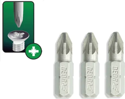 Produktbild von Schraubendreherbits Pozidriv PZ2x25mm, 3er Blisterkarte