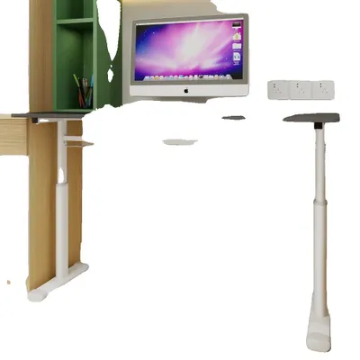 Obrázek produktu pro Nastavitelný stůl, výškově nastavitelný, multifunkční design, šedý + 60 × 120 cm