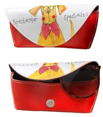 Produktbild von Brillenetui GL06 Hund mit Brille – Alex Clark