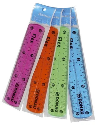 Obrázek produktu pro DONAU 5410100-99 Pravítko průhledné 15 cm různé