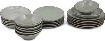 Produktbild von Hermia Concept, CXEO24Y2730P03, Essservices, Tafelservice (24 Teile), Grün, Porzellan, 25 x 25 x 3 cm