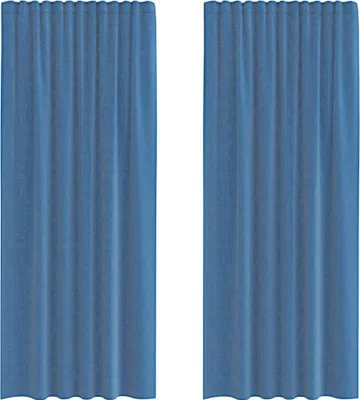 Immagine prodotto di Tende in Voile con Passanti 2 pz Blu Reale 140x245 cm