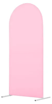 Produktbild von Hintergrundbogen Husse - Chiara Rundbogen - 1,0 x 2,0 m - Stoff - Für Hochzeit, Geburtstag & Party - Rosa