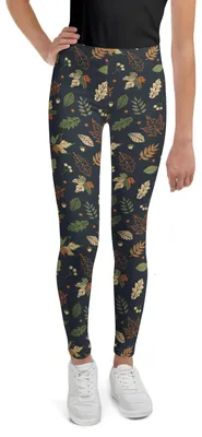 Produktbild von DECALVIBES Mädchen Leggings für Kinder & Jugendliche Autumn Leaves - 134