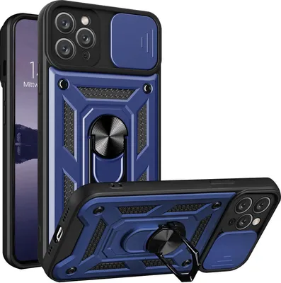 Produktbild von Armor Handyhülle für Apple iPhone 11 Pro Kameraschutz Handy Panzer Case Cover Schutzhülle Outdoor Farbe: Blau