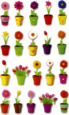 Image de Maildor 3D Cooky House Flowers Stickers