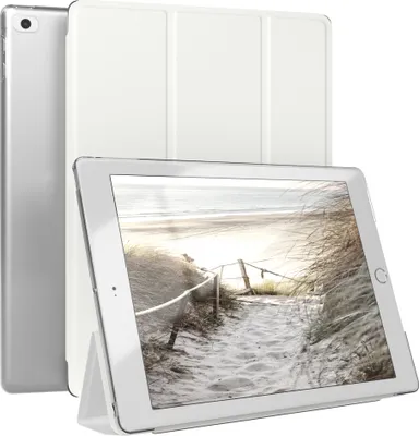 Produktbild von EAZY CASE Smartcase für Apple iPad 5 / 6 (2017/2018) / Air 1 / Air 9 Tabletcase Bookcover Smart Flipcase magnetisch Weiß