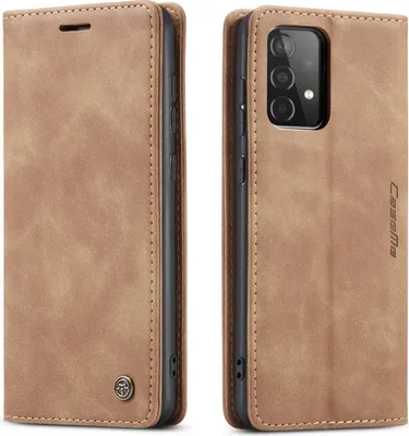Obrázek produktu pro Samsung Galaxy A52 5G Pouzdro, RetroPolyuretanKožené Pouzdro s Funkcí Stojánku pro Samsung Galaxy A52 5G Hnědý