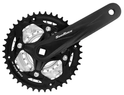 Immagine prodotto di Guarnitura SunRace FCM600, 44-32-22T, L=170mm 3x7/8 velocità, quadrata, nera