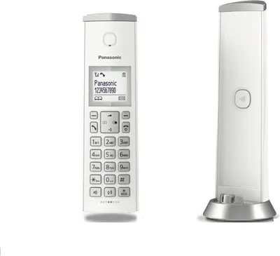 Produktbild von Panasonic KX-TGK210, DECT-Telefon, Kabelloses Mobilteil, 50 Eintragungen, Anrufer-Identifikation, Weiß