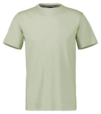 Produktbild von LERROS Klassisches unifarbenes Kurzarm T-Shirt mit Rundhalsausschnitt und tonalem Logostick