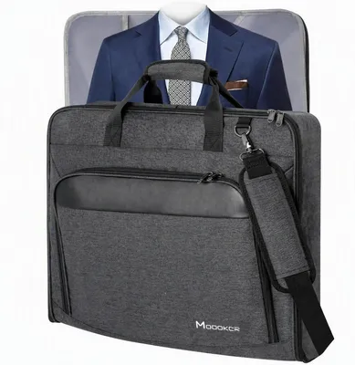 Produktbild von Kleidersack für Reisen, faltbare Anzugtasche, Schwarz