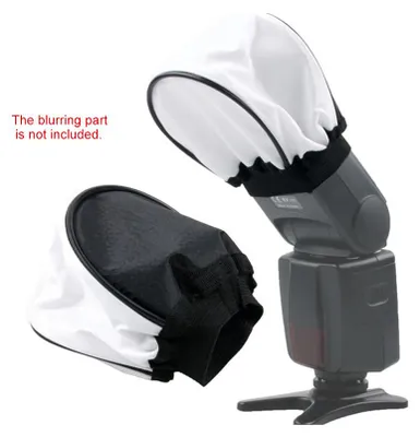 Immagine prodotto di Flash fotografico portatile, mini softbox + telo universale, diffusore morbido a rimbalzo, compatibile con Canon, Nikon, Olympus, Pentax, Sony, reflex digitali, Speedlite