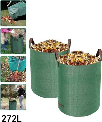 Obrázok produktu pre Záhradný vak na lístie 272 l, odolný vak na lístie a zelený odpad, 67 cm