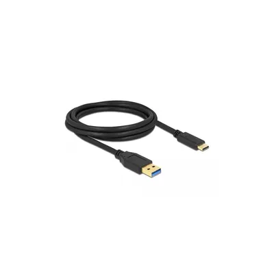 Produktbild von DeLOCK SuperSpeed USB (USB 3.2 Gen 2) Kabel Typ-A zu USB Type-C 2 m, 2 m, USB A, USB C, USB 3.2 Gen 1 (3.1 Gen 1), 5 Gbit/s, Schwarz