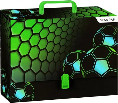 Produktbild von A4 9 cm Fußball Aktentasche Starpak