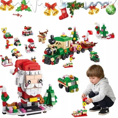 Produktbild von Bedee Bausteine Adventskalender 12 Tage Weihnachtsgeschenk Kinder