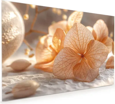 Produktbild von Küchenrückwand Spritzschutz Glas mit Motiv Blumenarrangement 40 x 40 cm
